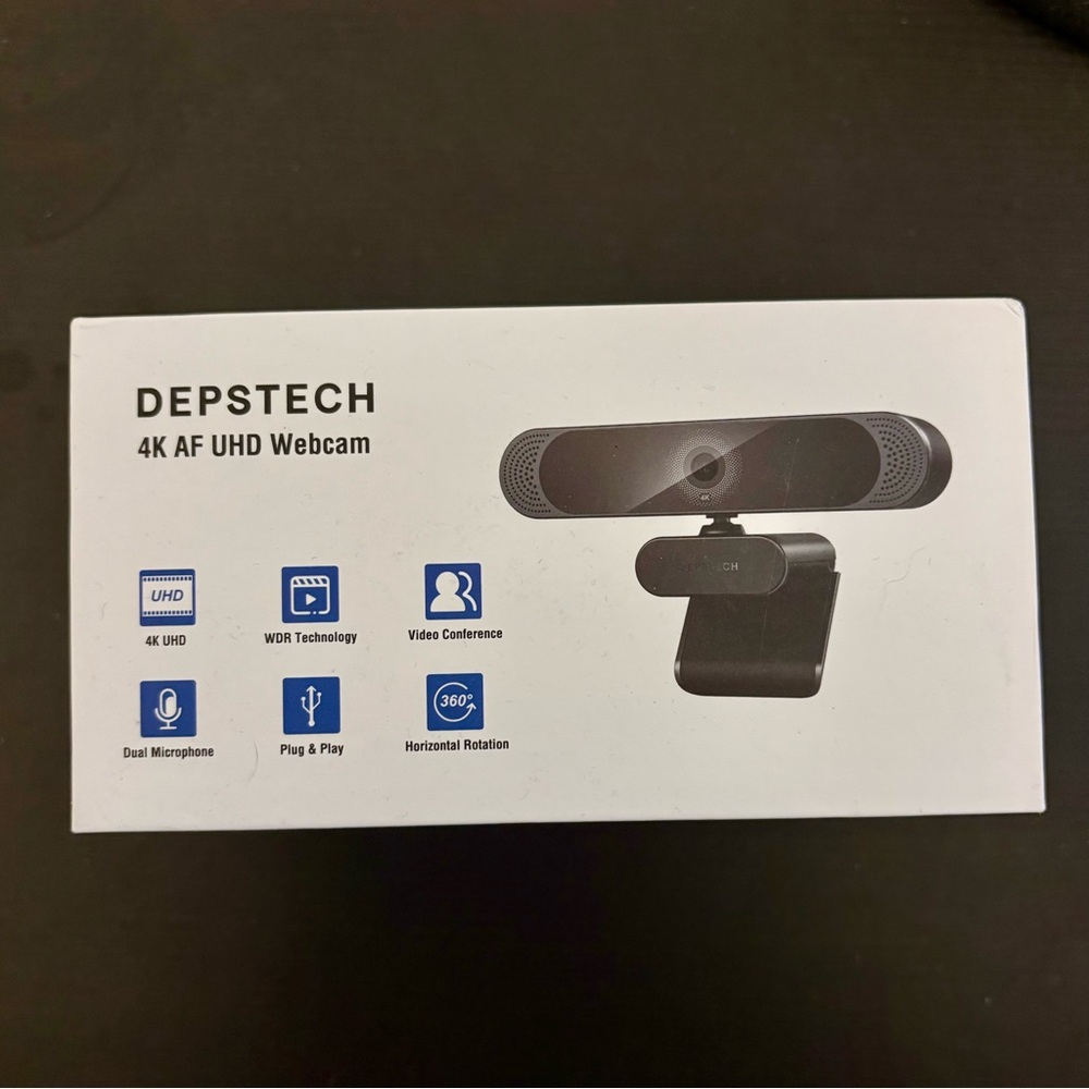 4K UHD Webcam - Black